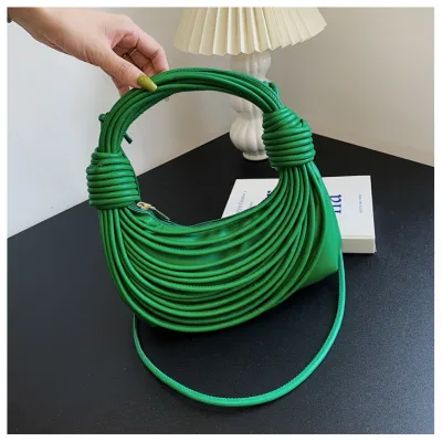 Women Fashionable Unique Creative Braided PU Handbag