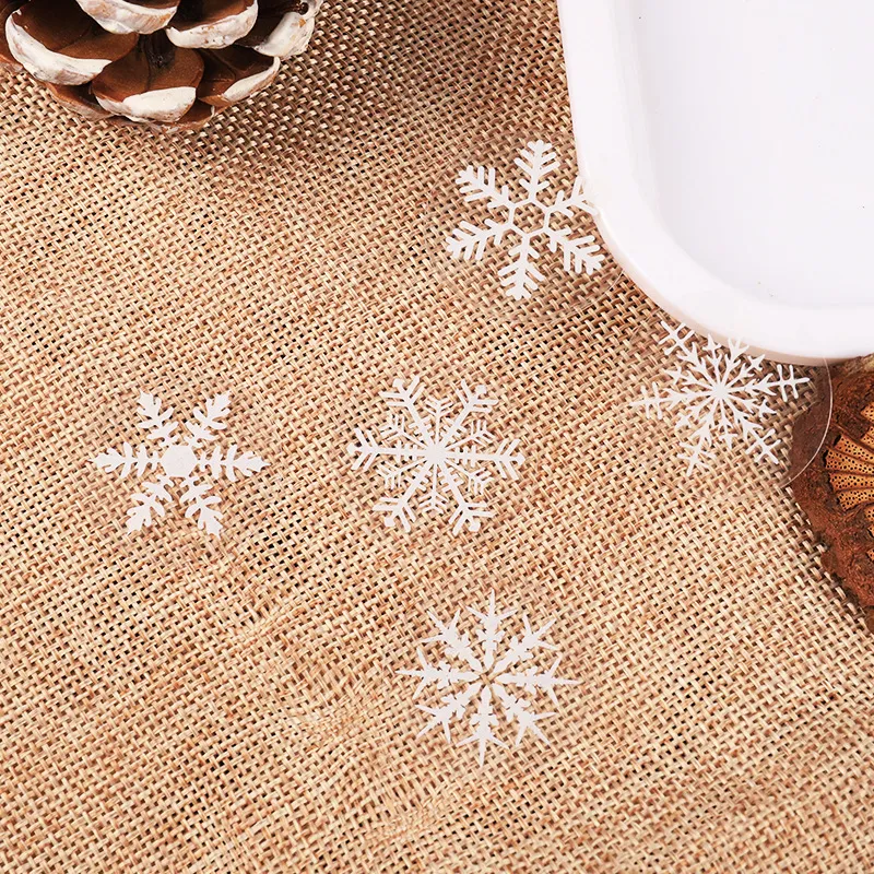 Christmas Snowflake Decoration Baking Packaging Gift Box with DIY Stickers