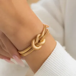 Fashion Metal Punk Geometric Snake Chain Bracelet