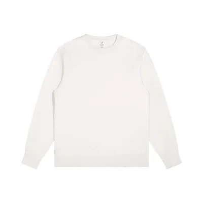 Men's Fashion Solid Color Plus Velvet Loose Round Neck Long Sleeve Sweatshirt Pullover