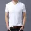 Short-Sleeved V-Neck White