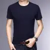 Short Sleeve Round Navy Blue