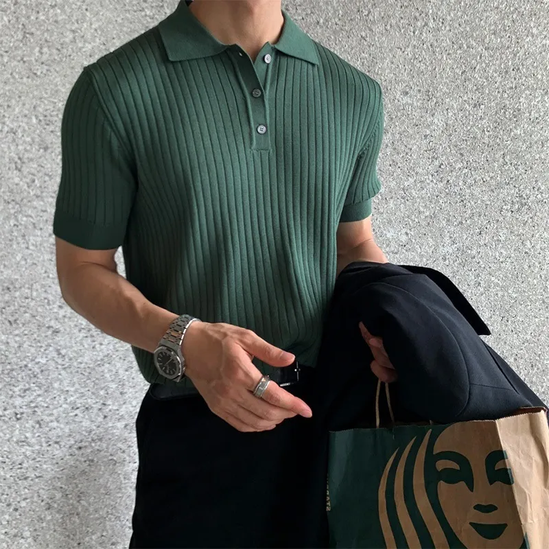 Men's Classic Slim Fit Short Sleeve Polo Shirt