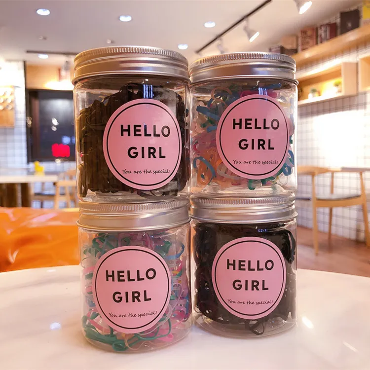 Children Kids Baby Fashion Girls Cartoon Rubber Hair Rope Fabric Hair Ties