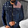 D.Blue American Flag