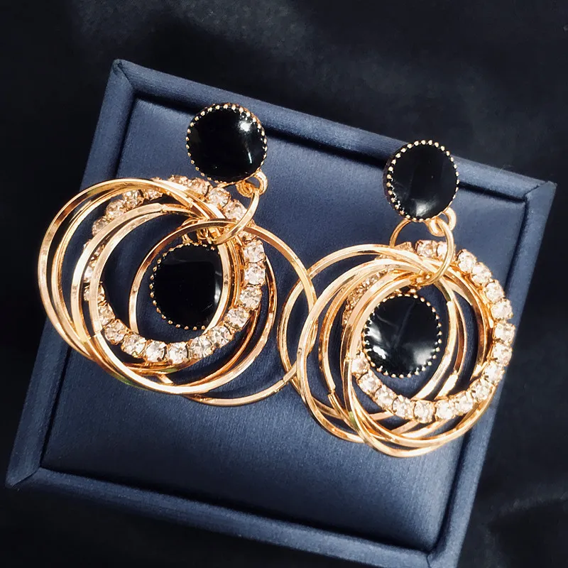 Women's Fashion Exaggerated Layered Large Hoop Earrings