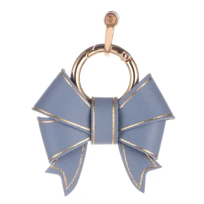 Women's Fashion Faux Leather Bow Keychain Pendant