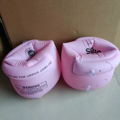Adult Thickened Double Airbag Auxiliary Swimming Ring PVC Solid Color