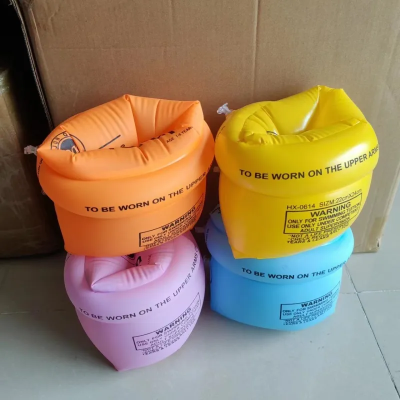 Adult Thickened Double Airbag Auxiliary Swimming Ring PVC Solid Color