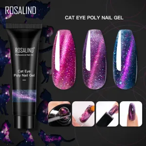 Fashion Glitter Cat Eye Quick Extension Gel Nail Polish 15ML