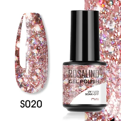 Pure Color Light Therapy Nail Gel - 48 Colors, Nude Broken Diamond Flash, Convenient Gel Polish