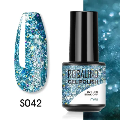 Pure Color Light Therapy Nail Gel - 48 Colors, Nude Broken Diamond Flash, Convenient Gel Polish