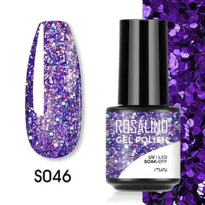 Pure Color Light Therapy Nail Gel - 48 Colors, Nude Broken Diamond Flash, Convenient Gel Polish