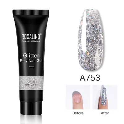Fashion Sequin Pearlescent Extender Nail Polish Set 16 Colors