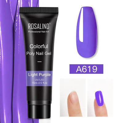 Solid Color Nail Extension Gel Tube 15Ml Beauty Nails Polish Transparent Nude