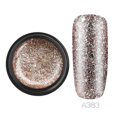 Fashion Sequin UV Nail Polish 24 Colors Glitter Nude Manicure Set