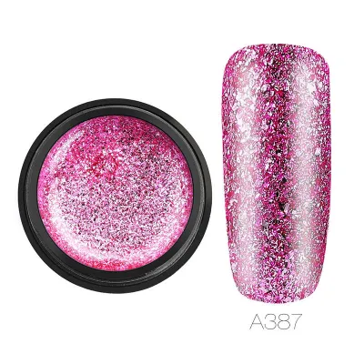 Fashion Sequin UV Nail Polish 24 Colors Glitter Nude Manicure Set