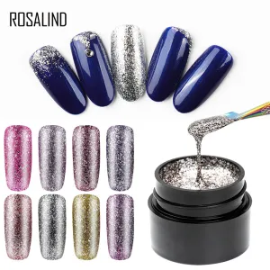 Fashion Sequin UV Nail Polish 24 Colors Glitter Nude Manicure Set