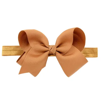 Plaid Bowknot Headband for Girls - Kids Fashion Solid Color Nylon Hair Accessory