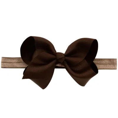 Plaid Bowknot Headband for Girls - Kids Fashion Solid Color Nylon Hair Accessory