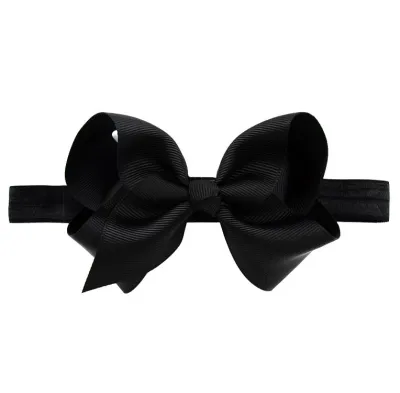 Plaid Bowknot Headband for Girls - Kids Fashion Solid Color Nylon Hair Accessory