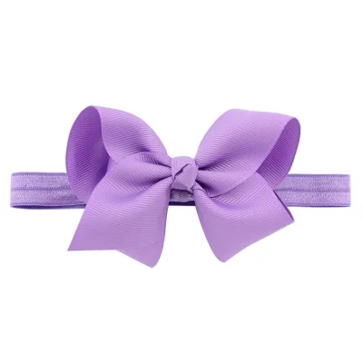Plaid Bowknot Headband for Girls - Kids Fashion Solid Color Nylon Hair Accessory