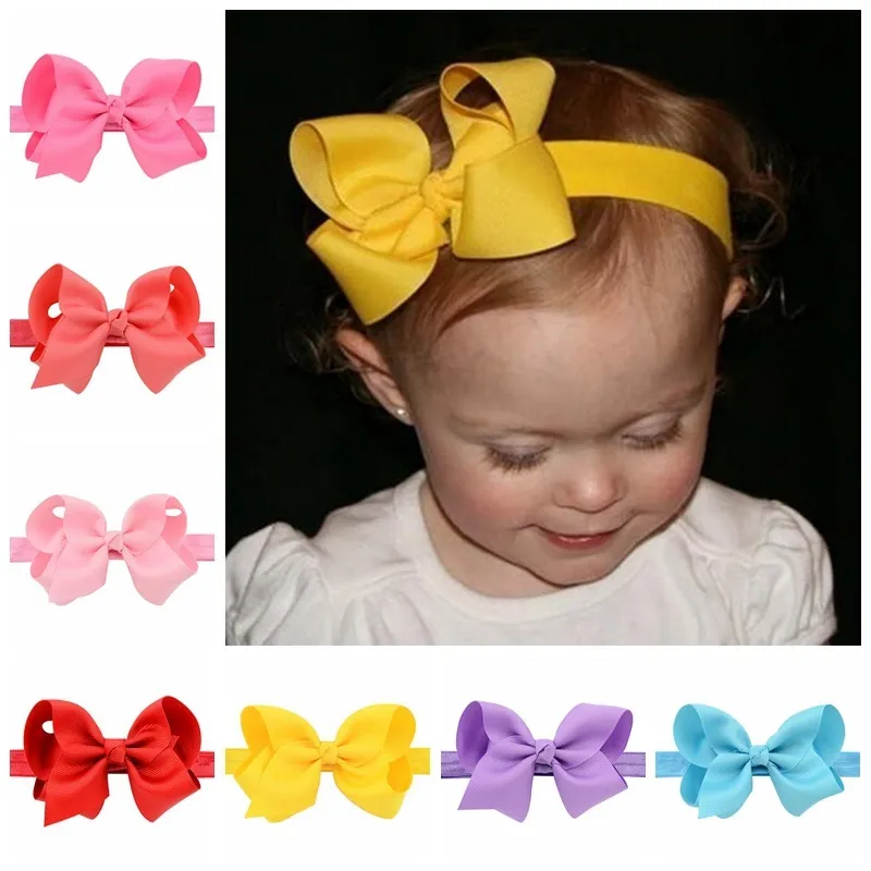 Plaid Bowknot Headband for Girls - Kids Fashion Solid Color Nylon Hair Accessory