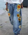 Blue Sunflower Print