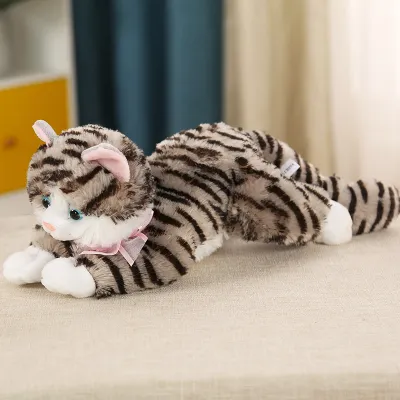 Kids Cute Realistic Simulation Cat Plush Toy Electrified Doll Soft Short Plush