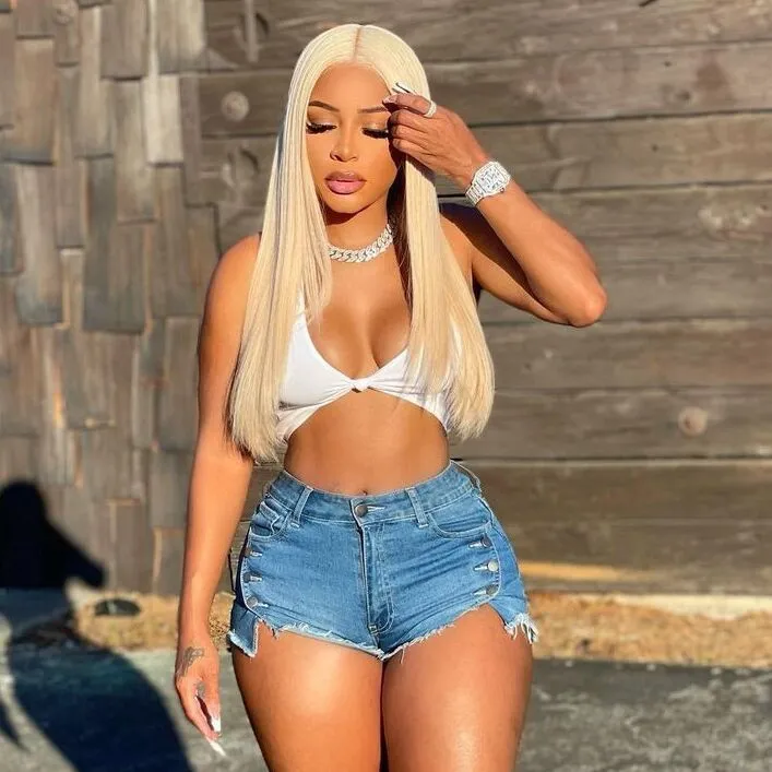 Women's Sexy Stretch Button Denim Shorts