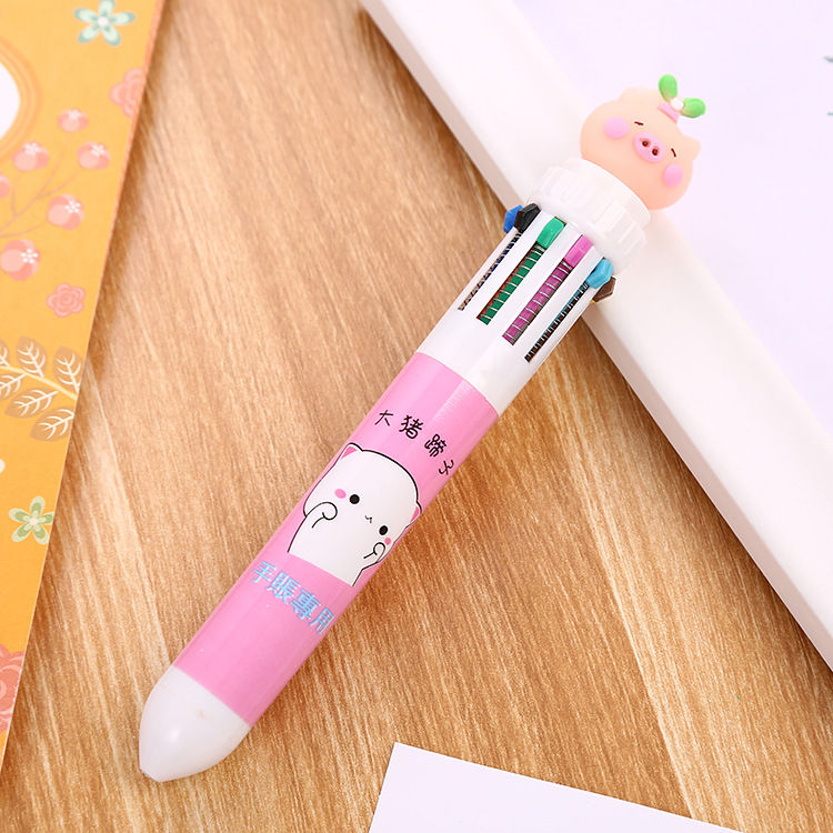 Kawaii 8 Color Cute Daisy Ballpoint Pen Large Capacity Straight Liquid Pen  Multifunctional Pen Girl Pen Journal Pens - Ballpoint Pens - AliExpress