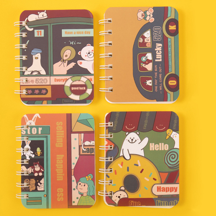 Wholesale Wholesale Cartoon Printing A7 Coil Notebook