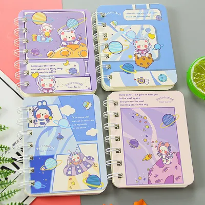Wholesale Oil Painting Scenery Cartoon A7 Coil Notebook 80 Pages