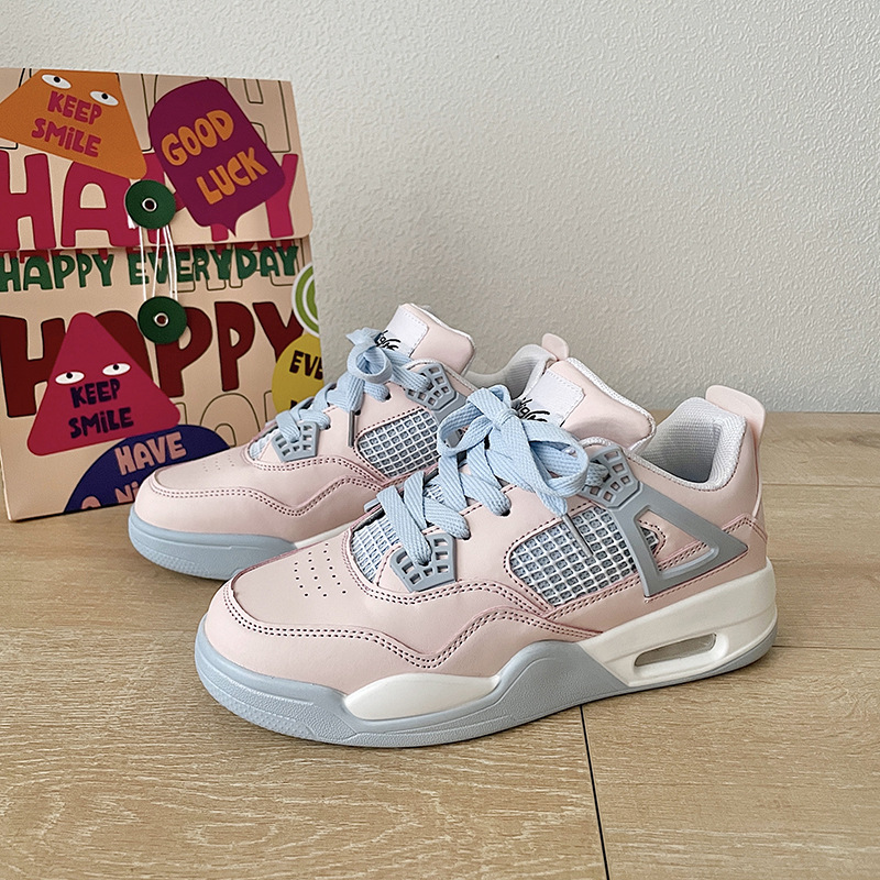 jordan 4 pink blue
