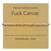 Gold Fu*K Cancer With Card