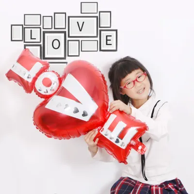 String Heart Love Aluminum Film Balloon Wedding Bride New House Decoration