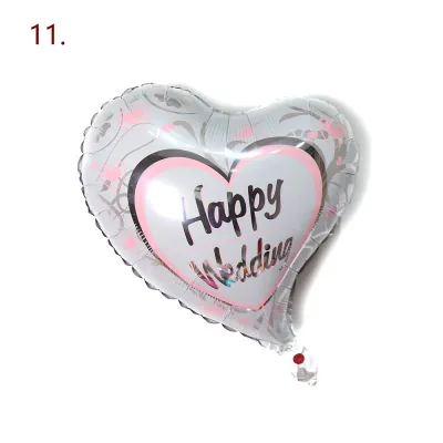 50pcs 18 Inch Heart Aluminum Film Balloon Wedding Decorations Balloon