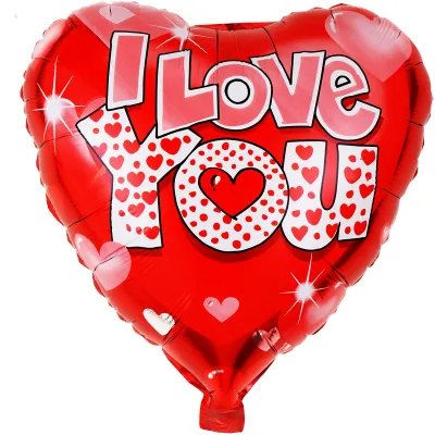 Wedding I Love You Heart Balloon Wedding Decorations 50pcs
