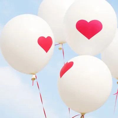 12 Inches Heart-Shaped Wedding Room Decoration Balloon I Love You Wedding Balloon