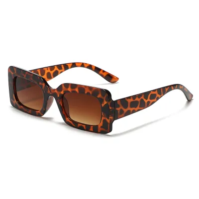 Men's Women's Fashion Casual Retro Square Frame Sunglasses
