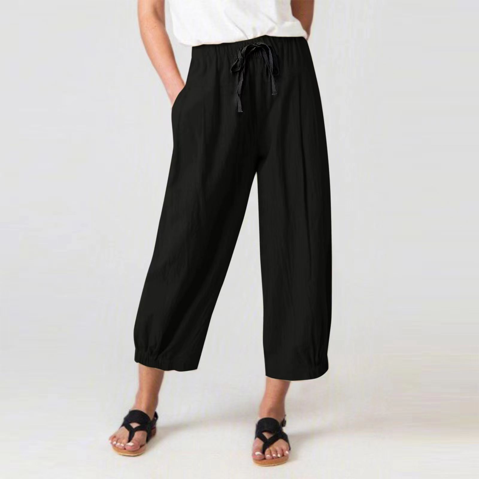 Cropped Pants size 38 (新品タグ付未使用品) Amazon.com: Stretch Twill Cropped Wide Leg Pant, High Waist