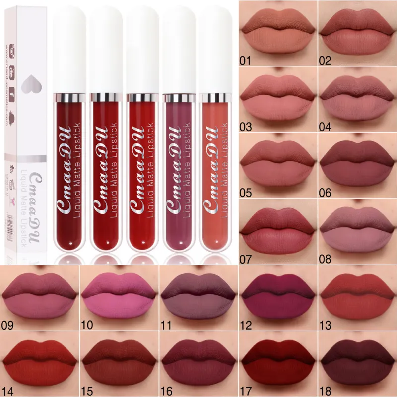 Cmaadu Makeup Moisturizing Matte Lip Glaze Single