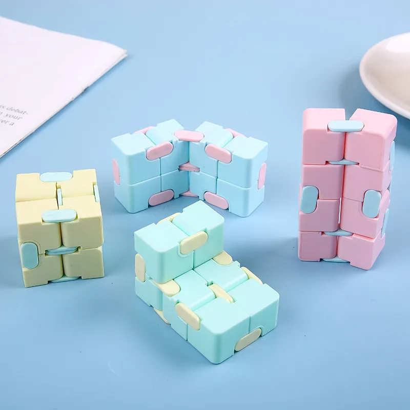 Children Kids Baby Fashion Magic Square Stress Relief Educational Toy Cube 4x4x4cm Plastic