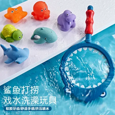 Children Kids Baby Animal Shark Lion Bathing Floating Play Water Toy