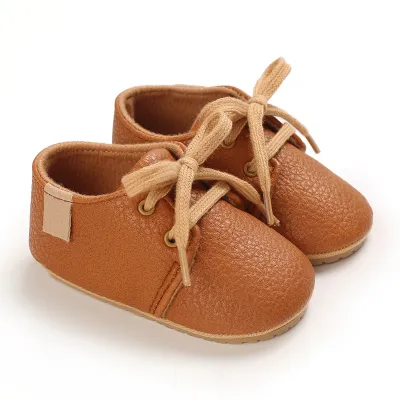 Toddlers Newborn Baby Fashion Girls Boys Soft Sole Casual Shoes Unisex Solid Color Artificial PU