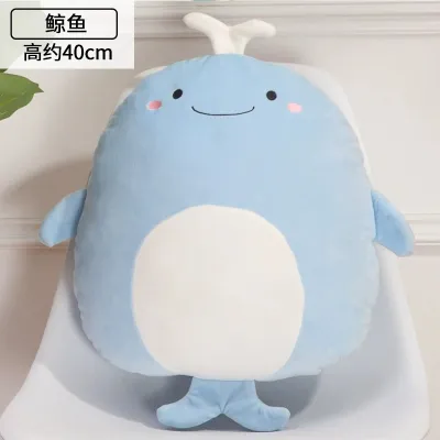 Kids Baby Fashion Cartoon Animal Plushie Doll Stuffed Toy Pillow with Super Soft Short Plush PP Cotton