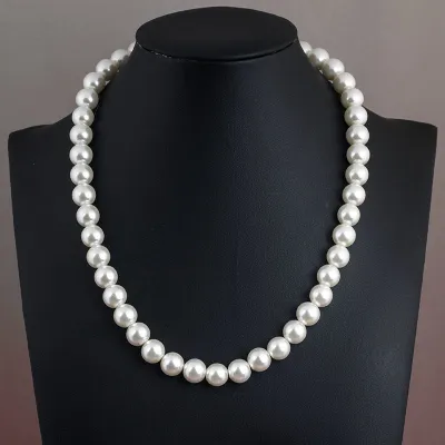 Women Fashion Simple Imitation Pearl Necklace