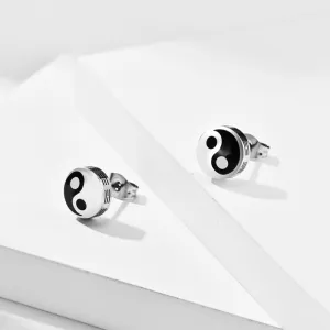 Women Men Fashion Tai Chi Stud Earrings (One Piece)