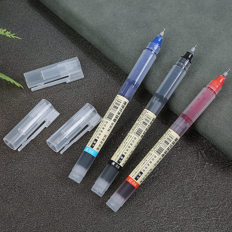 8/6 Colors Straight Liquid Gel Pen Quick-drying Large-capacity
