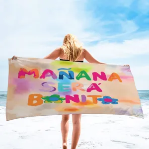 Fashion Double-Sided Fleece Microfiber Square Beach Towel